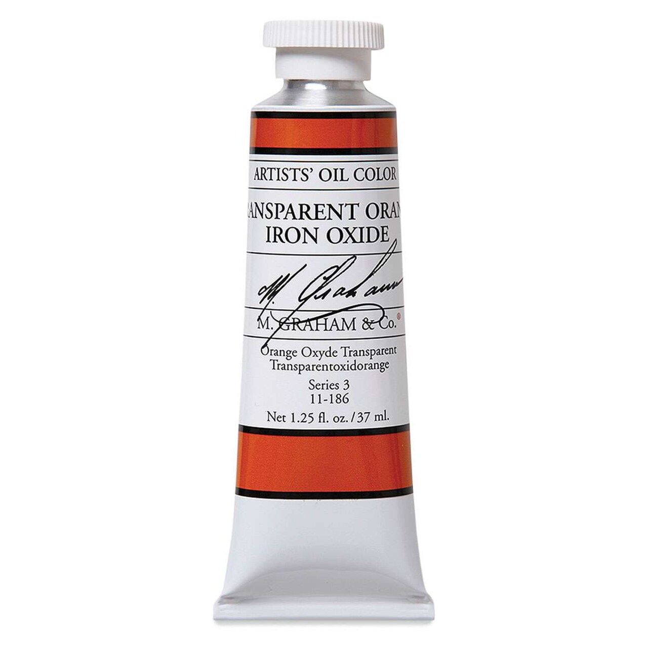 M. Graham Artists' Oil Color - Transparent Orange Oxide, 37 ml tube